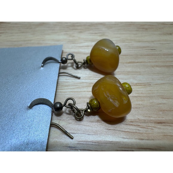 Vintage Agate 18" Necklace and Earrings Set - Picture 3 of 13